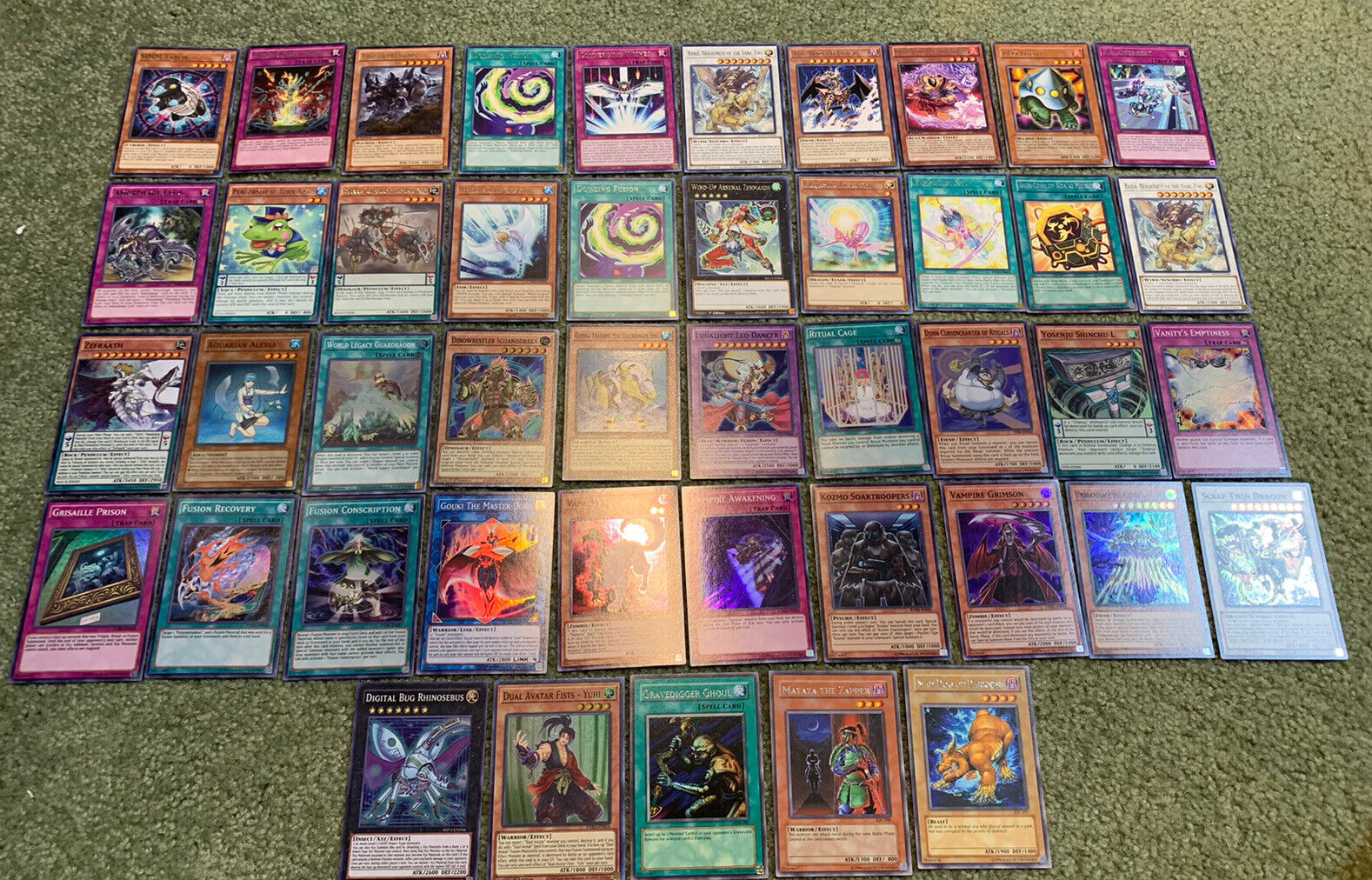 45 Yugioh Card Lot 23 Rares & 22 Foil Holographic Cards Some 1st Edition! All NM Tania wyprzedaż