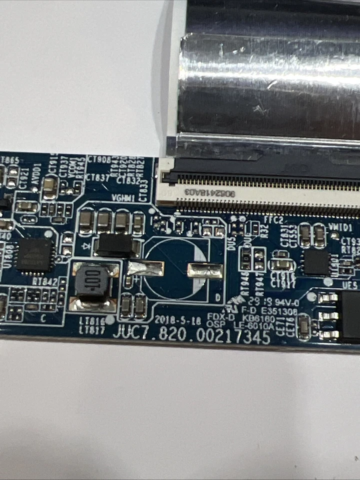 Carte T-CON JUC7.820.00217345 tv CHANGHONG SA32S67A9 - Photo 2/4