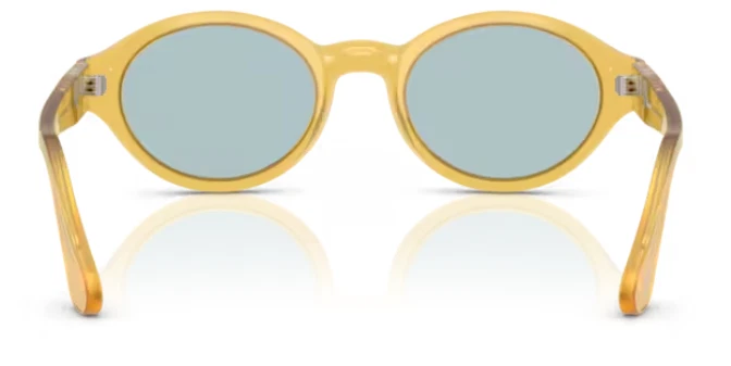 Óculos de sol masculino vintage Persol 0PO3378S Loris 204/56 Miele/azul 53 mm - Imagem 2 de 4