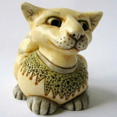 MPS Harmony Kingdom: Pot Bellys: Small Castaways Cat Kitten Box Figur: Jaspis