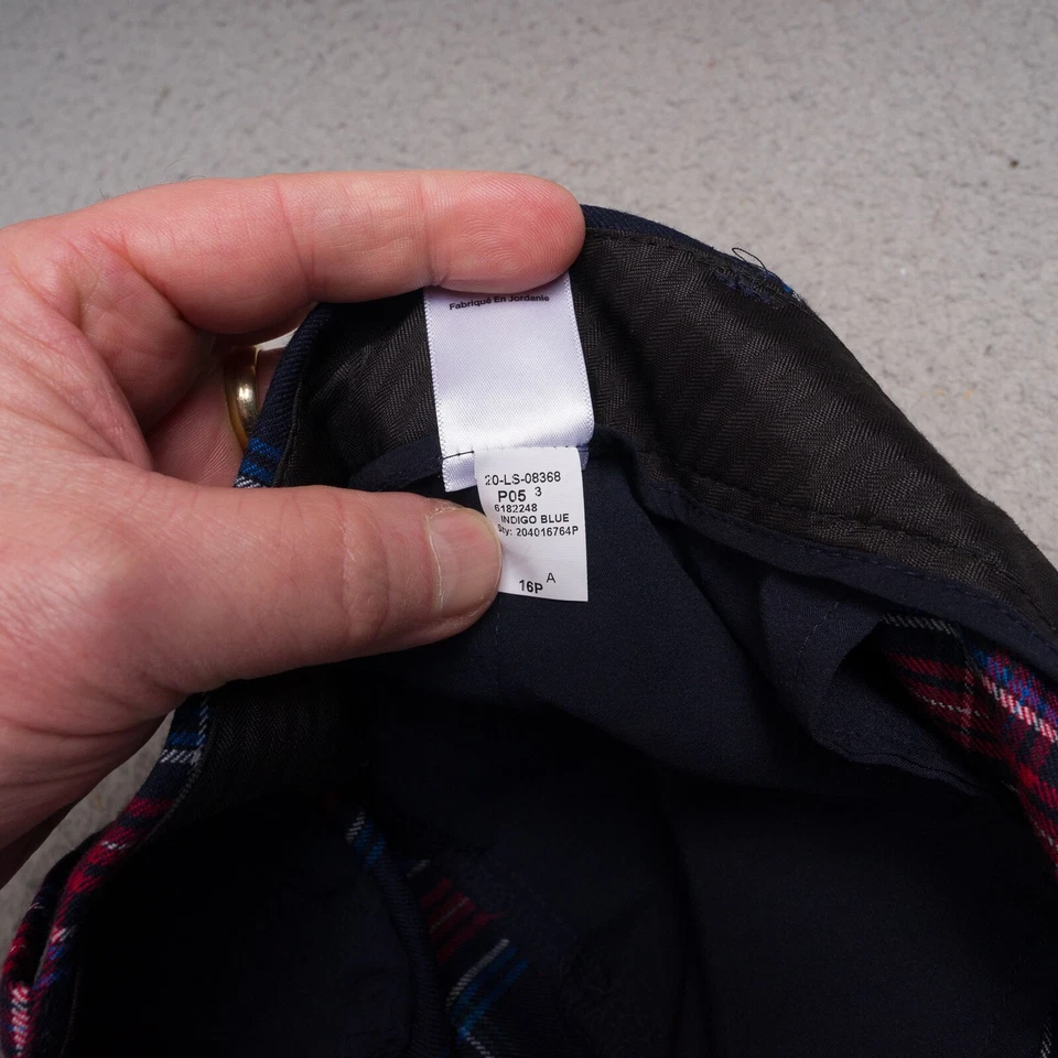 Talbots Pants Women 16P Petite Tartan Plaid Wool Blend Hampshire Ankle - Image 4 of 4