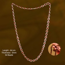 925 massiv Silber ausgefallene Rudraksha Mala verwendet für Jaap oder getrage...