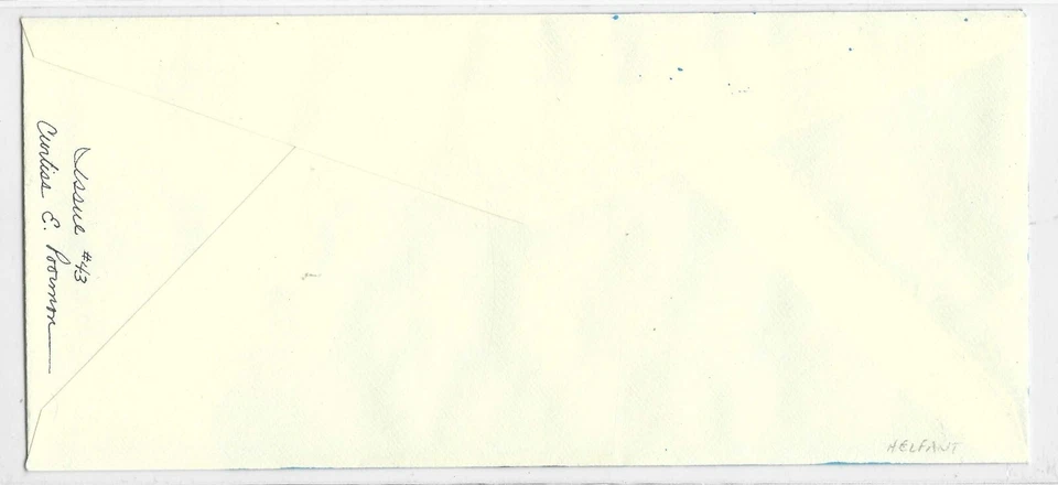 US 1991 EAGLE & OLYMPIC RINGS $9.95 FDC HAND PRINTED CACHET & AUTOGRAPHED - Image 2 of 2