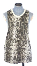 Snake Tank Top Vest Python Deep Armhole Truly Madly Deeply Size S