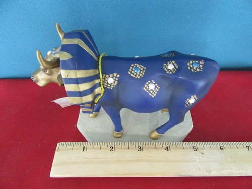 COW PARADE "Tutancowmon" #9126 2000 Westland Figurina Re Egiziano Tut Look - Foto 3 di 8