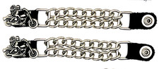 2 MOTORCYCLE ANGEL DOUBLE CHAIN MOTORCYCLE BIKER VEST EXTENDER MADE IN USA