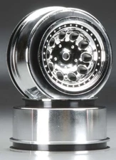 RPM 82323 Chrome Revolver 2.2/3.0 Front Traxxas Slash 2WD Short Course Wheels