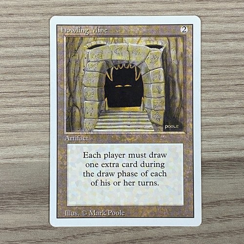 HOWLING MINE ARTIFACT REVISED EDITION MARK POOLE CARD CCG MAGIC THE