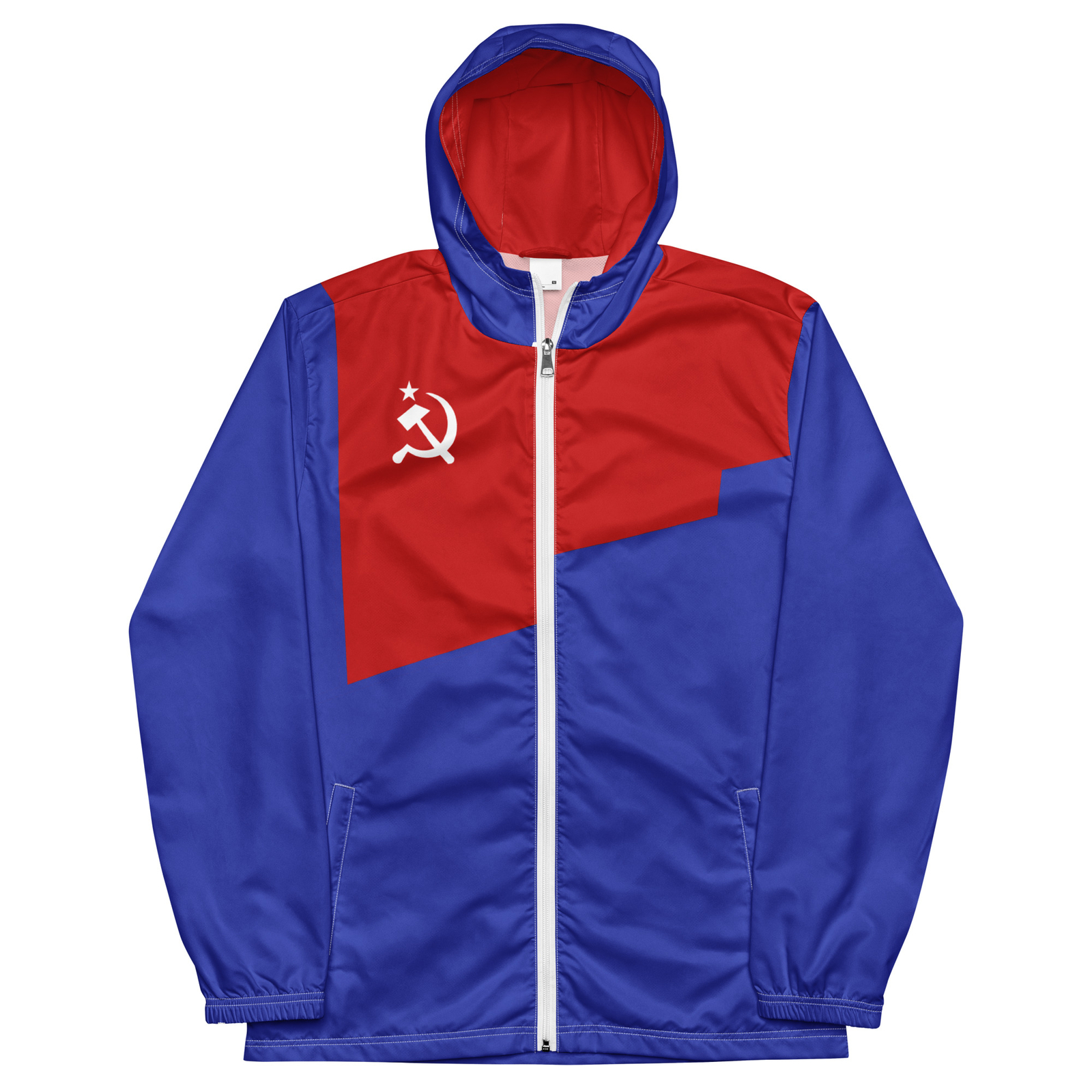 Authentic Retro Soviet Hammer & Sickle Men’s Windbreaker
