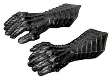 Medieval Black Nazgul Gauntlets Steels Armor Gloves Crusader Adult Custom