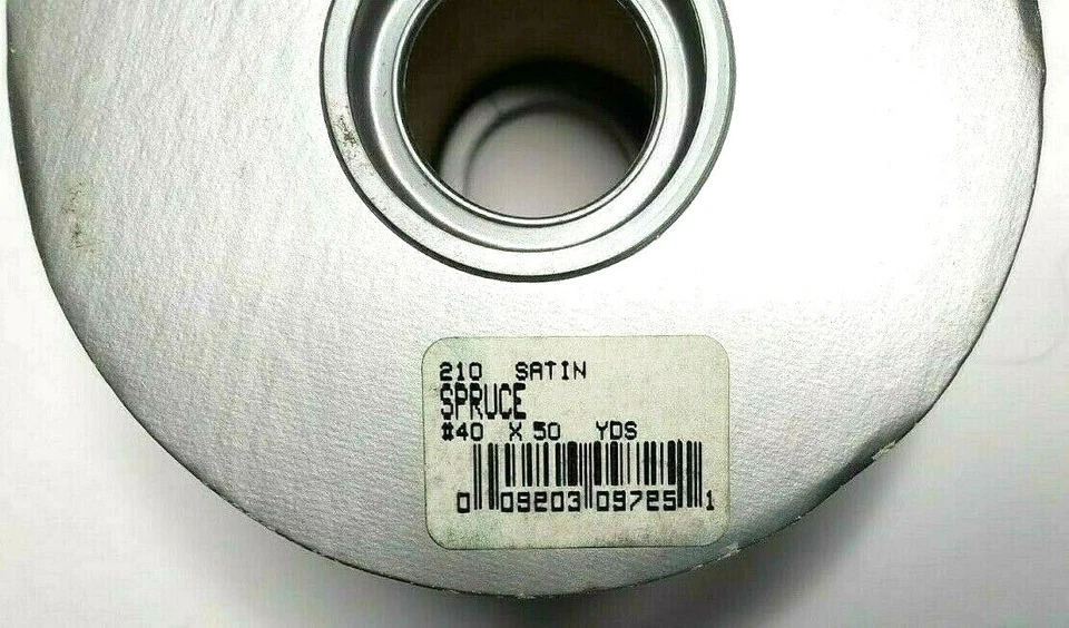 McGinley Fine Woven 210 Satin Spruce New Plum Ribbon Spools Wide 50 Yds Set of 3 - Image 4 of 4