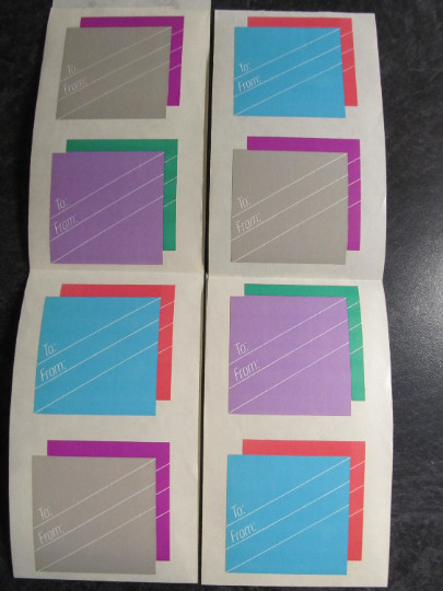 Mrs Grossman Grossman's Stickers - To From Tags 1986 Scott Silverman