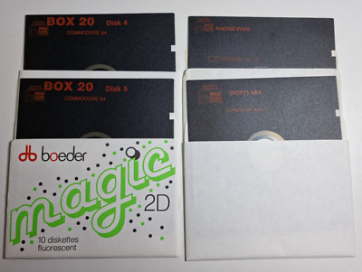 Commodore C64 128 5.25'' Box 20  Prism Leisure Sport Racing Action Arcade