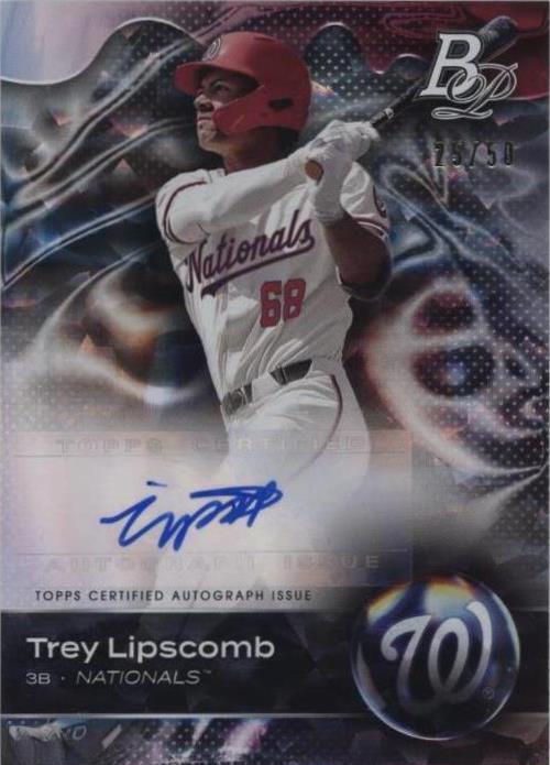 2023 Bowman Platinum - Top Prospects Trey Lipscomb #TOP-39 Ice Pattern ...