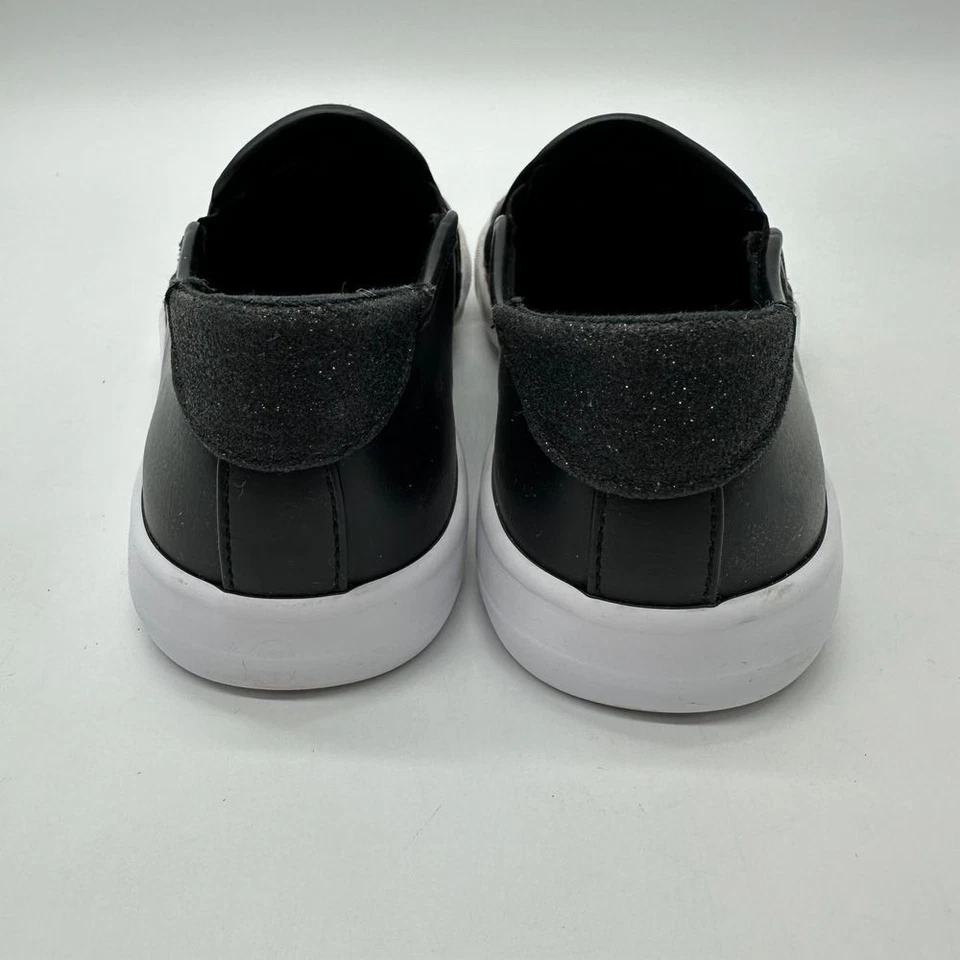 Guess Mujer 6.5 Acolchado Negro Blanco Sin Cordones Tenis Zapatos Y2K Escuela Urbano Chic Foto 3 de 4