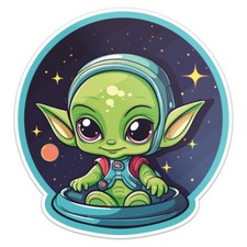 Baby Alien - Car Bumper Sticker Vinyl Decal