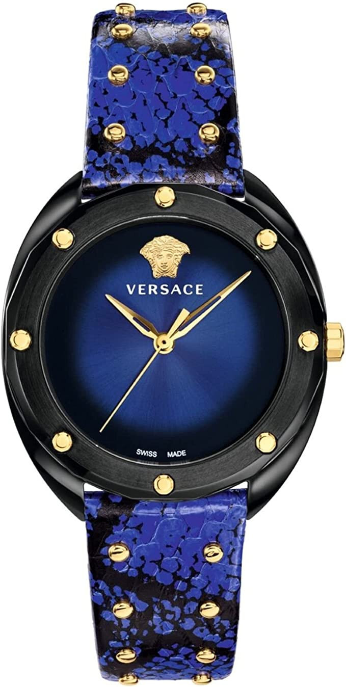 Versace Shadov VEBM00418 Women's Stylish Quartz Watch with Gold Accents