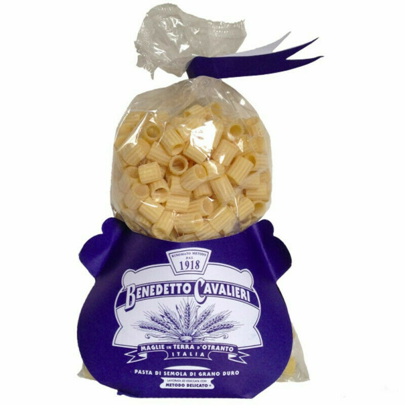 PASTA BENEDETTO CAVALIERI -TUBETTI RIGATI- 4 pieces of 500gr (2Kg) ARTISAN PASTA