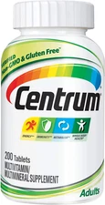 Centrum Adult Multivitamin/Multimineral Zinc D3 Bs Gluten Free Non-Gmo 200 Count