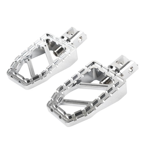Chrome Front Foot Pegs Floorboards For Harley Softail Fat Boy Low Rider 2018-23 - Picture 3 of 11