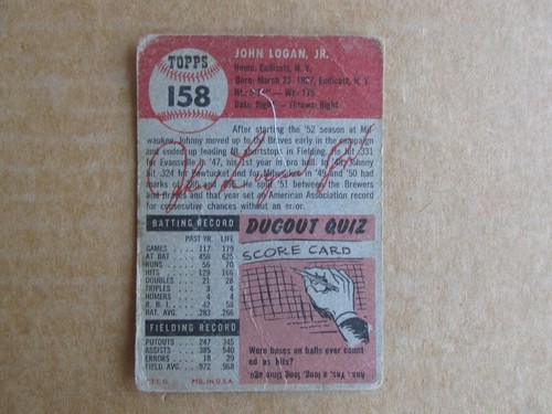 1953 TOPPS BASEBALL CARD SINGLES COMPLETE YOUR SET PICK CHOOSE UPDATED 7/30 - Bild 195 von 329