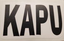 Kapu Hawaiian vinyl sticker- means - "keep out" or "forbidden" Hawaii surf decal