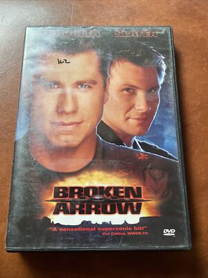 Broken Arrow DVD, Christian Slater, John Travolta,