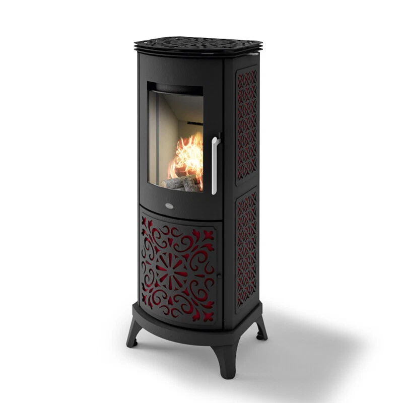 Stufa a legna Eva Calor ALBERTA ermetica 3 combust 8,1 kw  5 STELLE Chiam x scon - Immagine 2 di 4