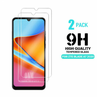 2 Pack Tempered Glass Screen Protector For ZTE BLADE A5 A7 A7S 2020 A7 A7S 2019