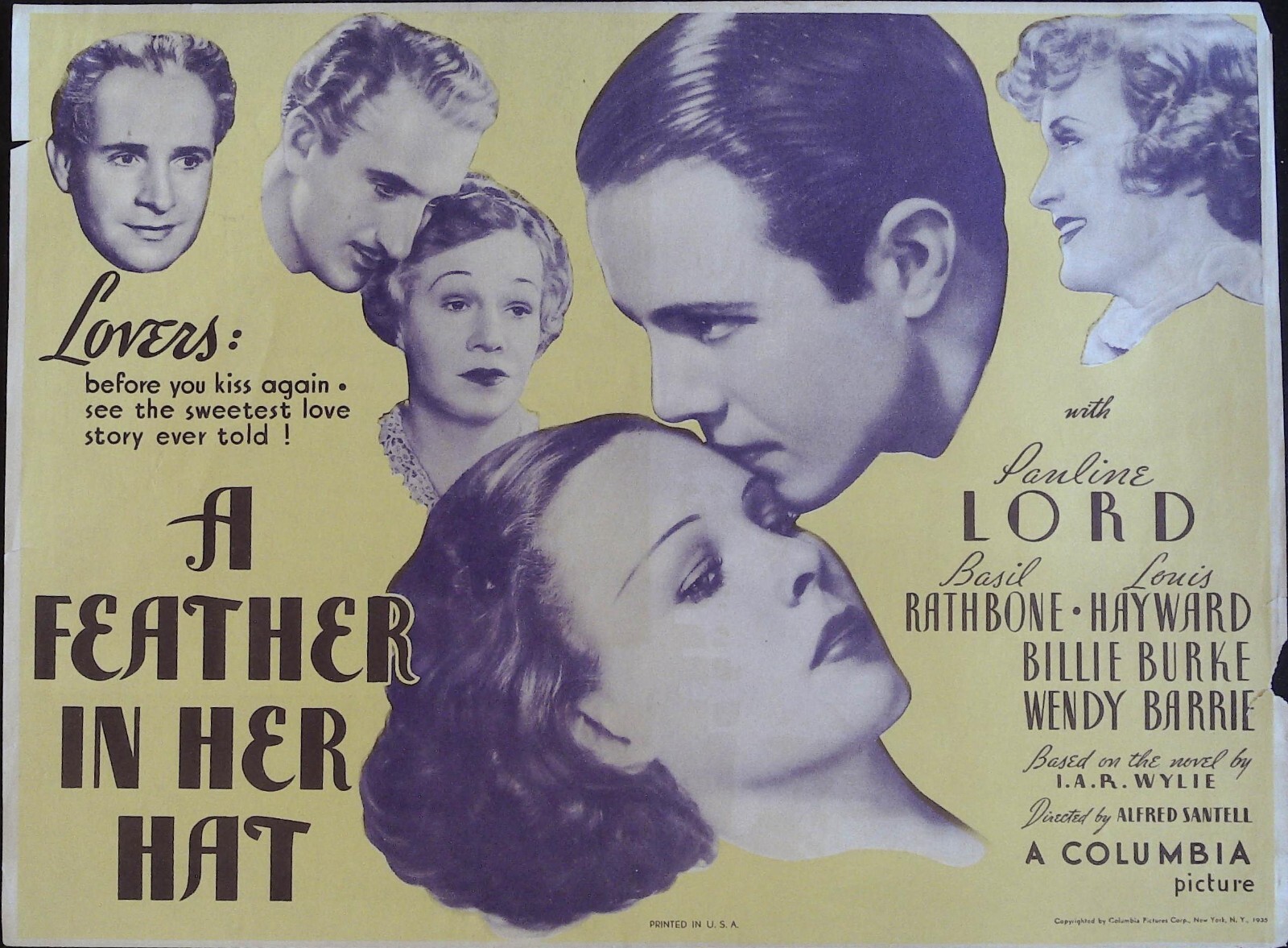 Pauline Rathbone A Feather in Her Hat Herald 1935 Pauline Lord, Basil Rathbone, Louis ...