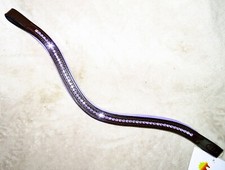 FSS Curve Browband Crystal Bling LILAC LAVENDER VIOLET Light PURPLE Padded SPARK