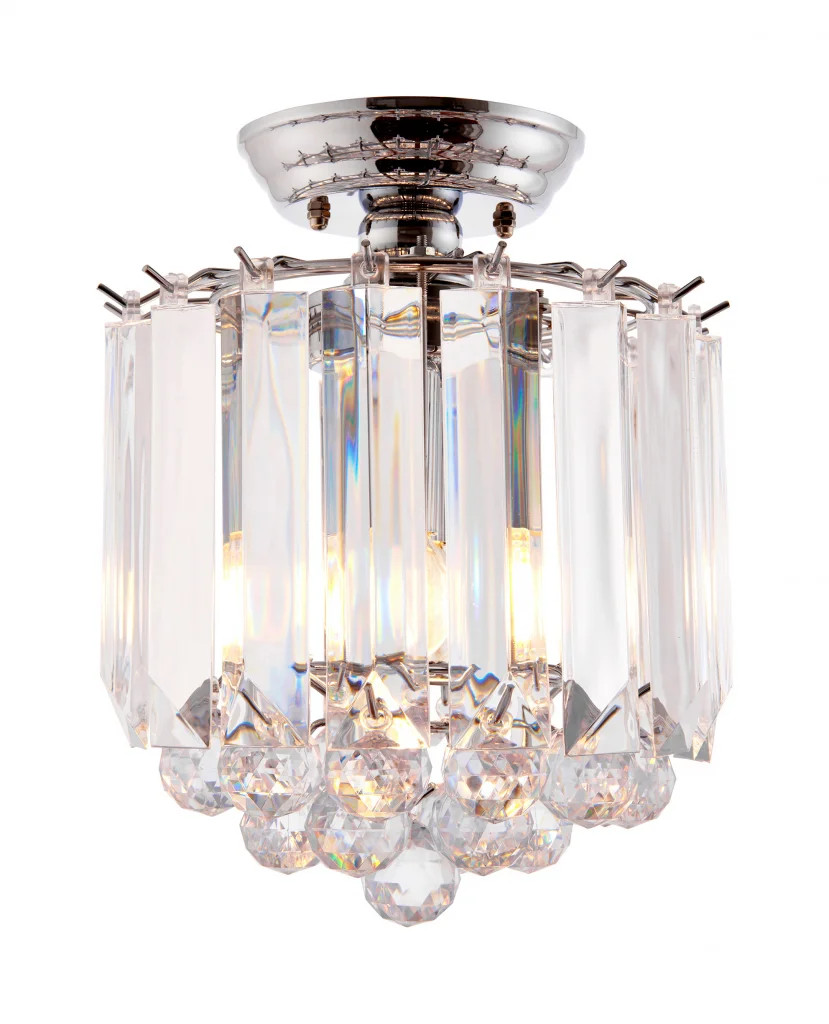 Ceiling Light Silver Fargo 2 230mm Chrome Endon FARGO-CH