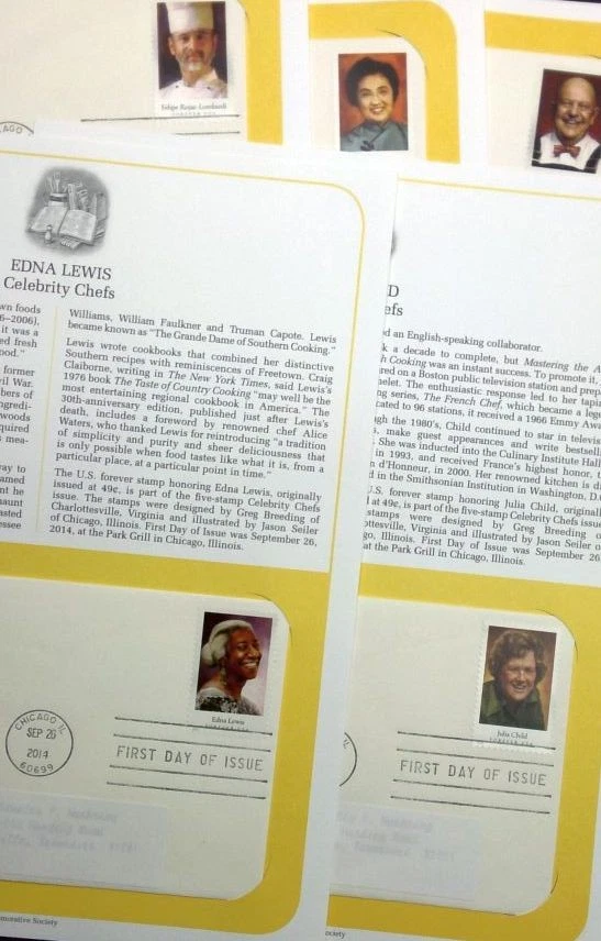 Celebrity Chefs Sc 4922-4926 2014 FDC PCS cocina cocina comida culinaria Foto 3 de 4