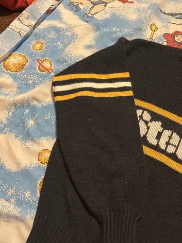 Vintage Pittsburgh Steelers schwarz gold Rundhalsausschnitt Cliff Engle Pullover Herren L/XL NFL - Bild 3 von 7