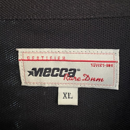 Mecca Club Camp Button Up Shirt Men Extra Large XL Navy Blue Short Sleeve Y2K - Picture 6 of 11