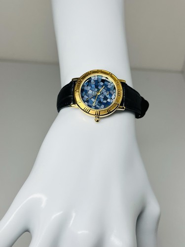 MC Mosaic Opal Dial Black Leather 28mm Quartz Women’s Watch - Picture 12 of 19