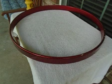 (1) SONOR DESIGNER SERIES 22" BASS DRUM HOOP MAPLE RED SPARKLE LACQUER-VG!