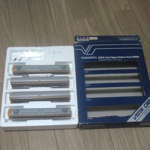 Juego de 4 coches TOMIX 92025 Kintetsu 30000 Series Vista calibre N | Condition: Used