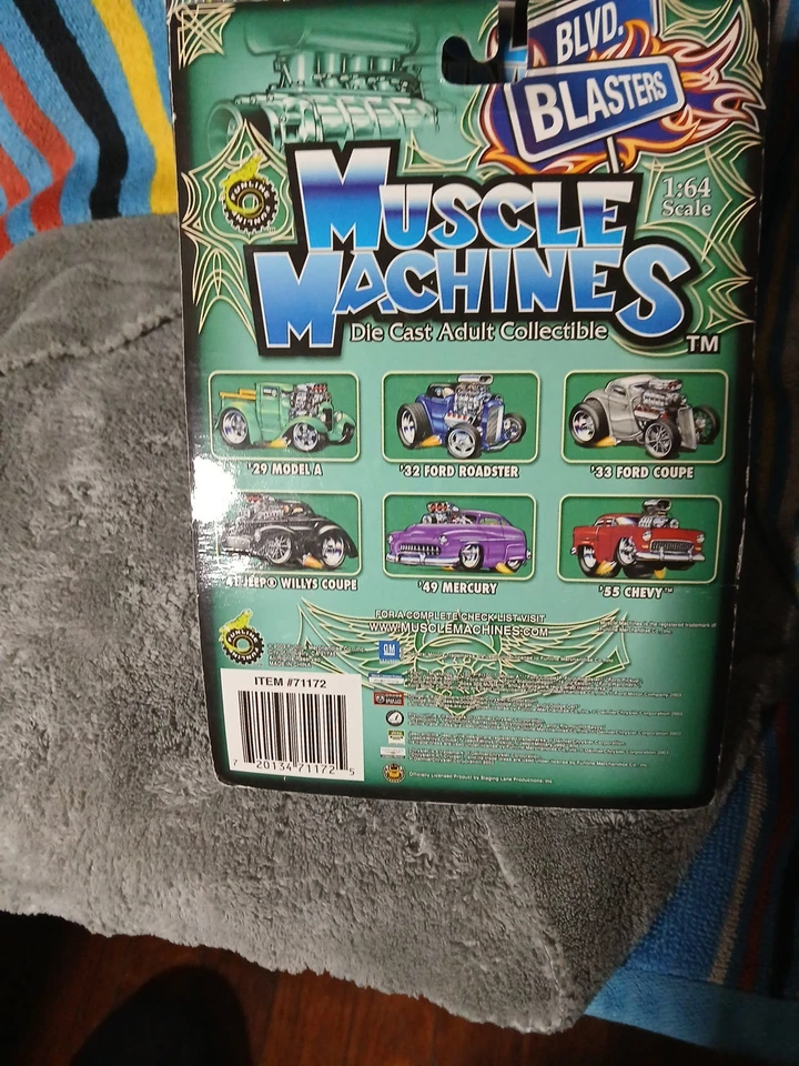 Muscle Machines Blvd. Blasters 1:64 Die Cast Adult Collectible Cars Sealed Lot 7 - Image 3 of 4