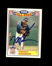 Doc Dwight Gooden Signed 1987 Topps Rack Pack Glossy All-Stars #10 Autograph IPA