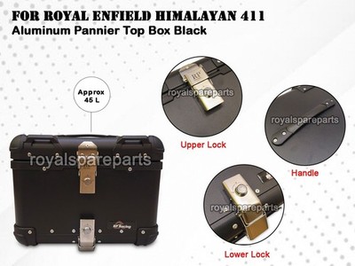 Aluminium Heck Topcase Schwarz D2 Für Royal Enfield Himalayan 411 45 L