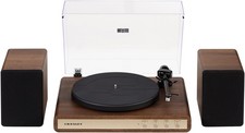 Record Player with Speakers Walnut C65A-WAGL Crosley