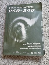 Yamaha PSR-340 Manuale d'uso Guida originale multilingue - Venditore UK