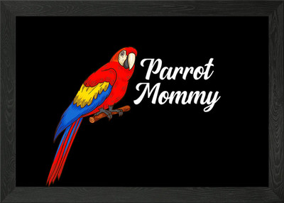 Parrot Gift Bird Lover Framed Wall Art Poster Canvas Print Picture