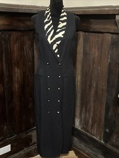 DANNY & NICOLE New York Dress Animal Print Collar SZ 12 Vintage