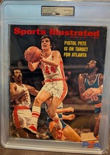 Autograph Pete Maravich Sports Illustrated PSA/DNA certified   