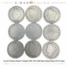Lot of 9 Liberty Head V Nickels 1901-1911 Full Dates Mixed Dates US 5¢ Coins — photo 1