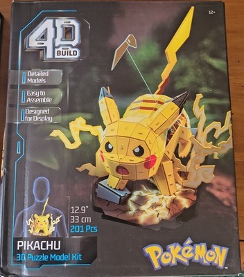 4D BUILD POKEMON COLLECTION PIKACHU 3D PUZZLE MODEL KIT 201 PCS 2025