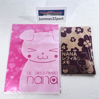 NANA Clear File 6-Hole Refill Memo Pad 2006 Set Of 2 In Hand Ai Yazawa Appendix