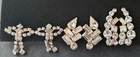 Vintage Costume Jewelry Lot Clear Rhinestone 1940's+ Earrings D'Ver's NY